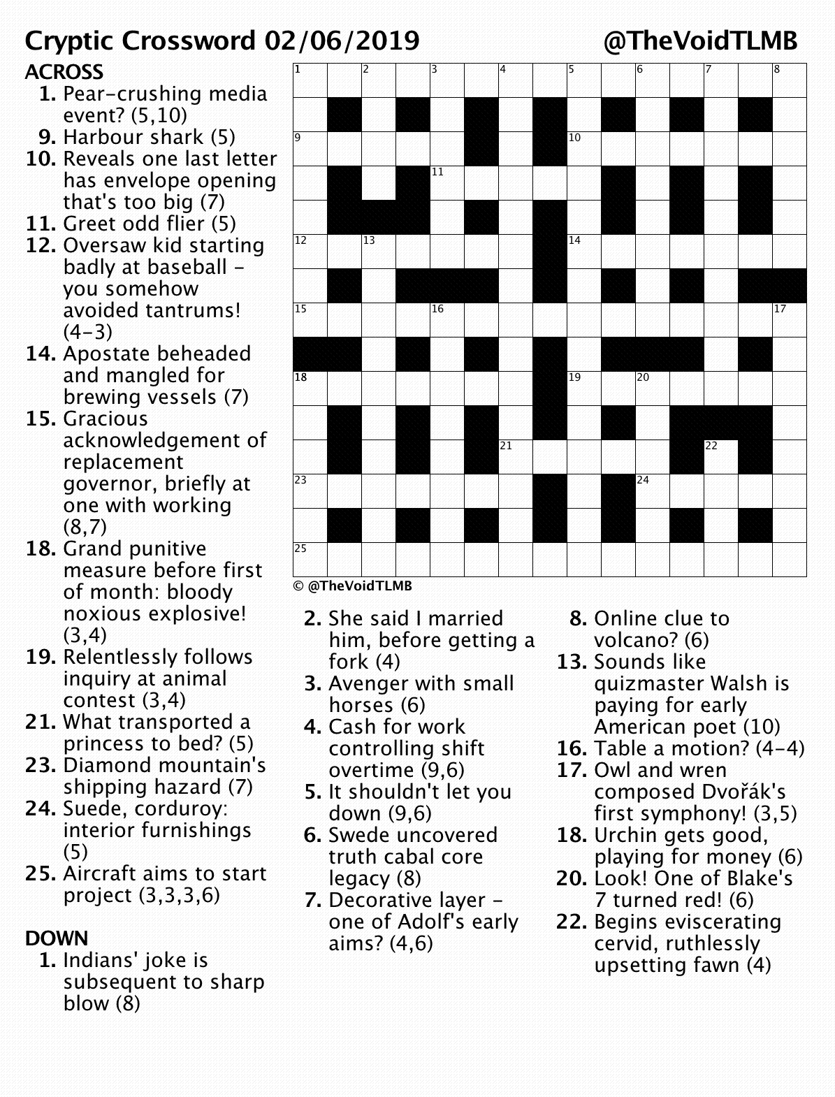 Governing threesome crossword clue