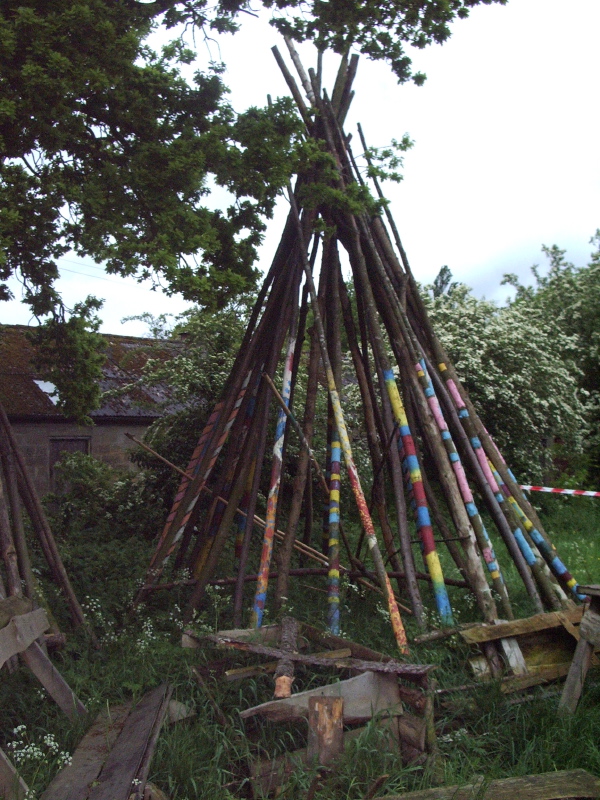 IMGP2483 Checking out my Wigwam, wigwam, wigwam      ok, ok, it's a teepee