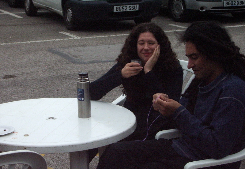 IMGP2446 Mandy likes tea  Gary likes knots